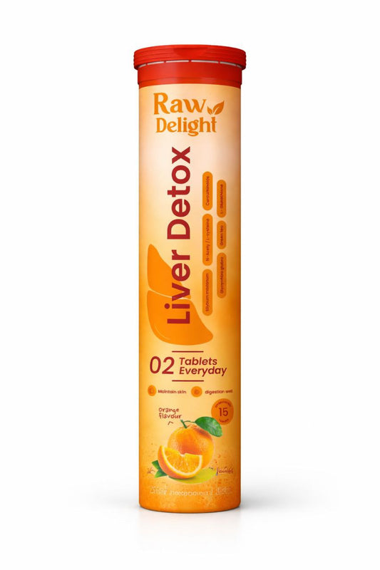 Raw Delight Liver Detox – Effervescent Tablets (Orange Flavour)